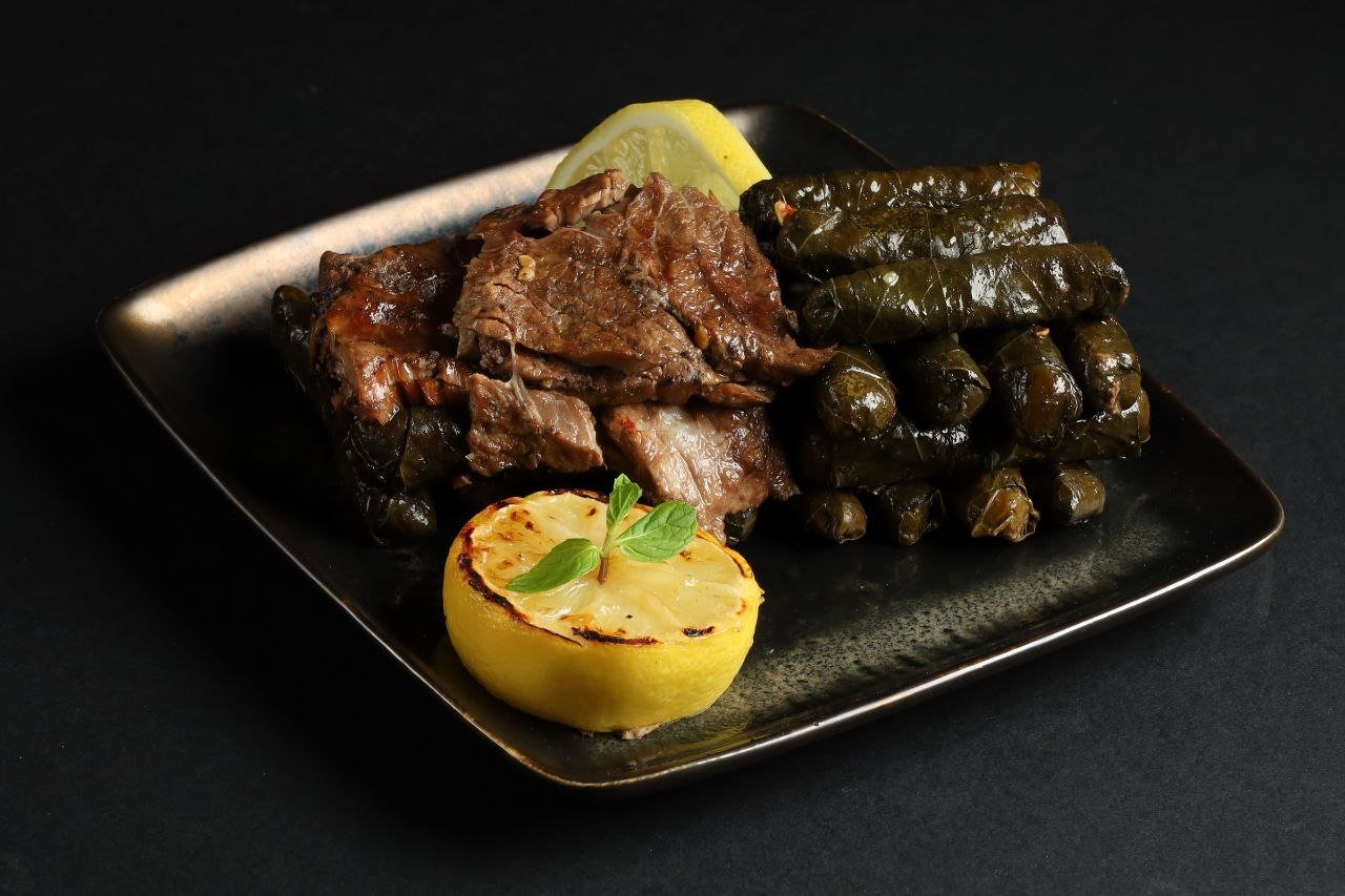 Grape Leaves Clay Pot